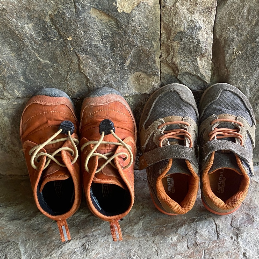 Keen Kids Sneakers - Orange and Brown